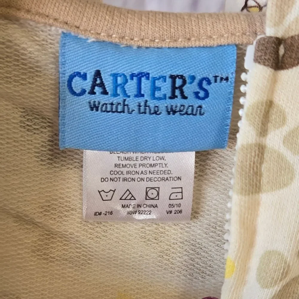 Carter’s Baby Boy Dog Hoodie & Sweatpants Set 6–9 Months Matching Winter Outfit